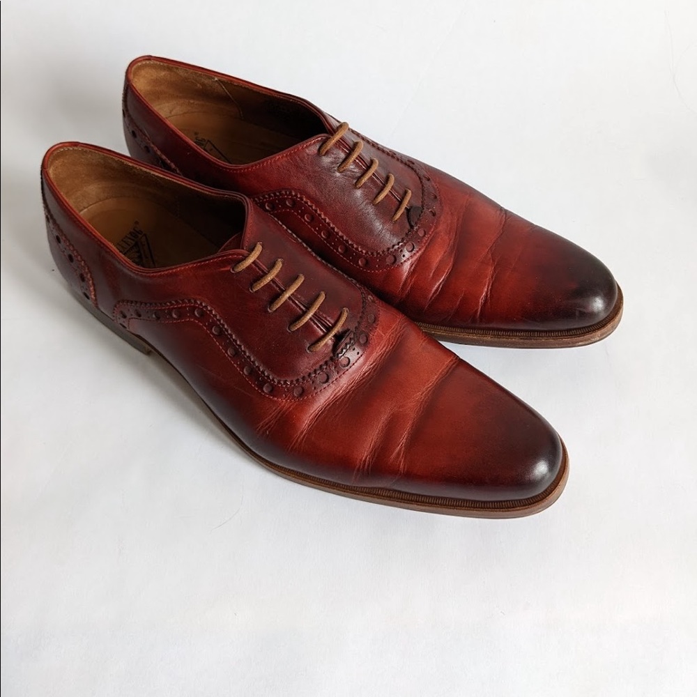 John Fluevog mens Leather Dress Oxfords